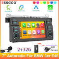 DAB + Apple Carplay Android 12 Autoradio GPS Navi + KAM Für BMW E46 3er 318 320