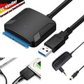 USB 3.0 auf zu SATA Adapter Kabel für 2.5 3.5" Zoll HDD SSD Festplatte Konverter