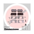 1x Bremsbelagsatz, Scheibenbremse ZIMMERMANN 23745.975.2 passend für