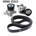 SKF Keilrippenriemensatz VKMA 33343