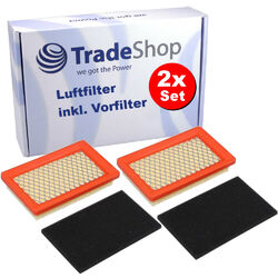 2x 2in1 Filter-Set (Luftfilter + Vorfilter) für Viking Weibang Rasenmäher Motor