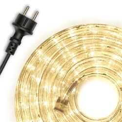 10 m LED Lichterschlauch warm weiß 240 LED Weihnachtsbeleuchtung Leuchtdeko Xmas