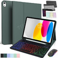 für iPad 11th 11 2025 (A16) /iPad 10th 10.9 Bluetooth QWERTZ Tastatur Hülle Maus