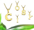 AUSWAHL ++ INITIALEN Edelstahl Halskette gold Kette Anhänger Buchstabe Monogramm