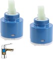 2x 35mm 40mm Kartusche Patrone Keramik Ersatz für Einhebel Armaturen Wasserhahn