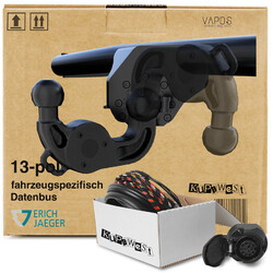 Für Skoda Octavia 12-20 III 5E3 VAPOS Anhängerkupplung schwenkbar & 13pol E-SatzHersteller AHK: VAPOS Hersteller E-Satz: Jaeger