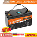 LiFePO4 12V 150Ah Lithium Batterie Akku mit 150A BMS für Solar Wohnmobil Boot RV