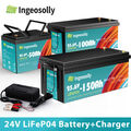 24V 50Ah 100Ah 150Ah Lithium Batterie LiFePO4 Akku BMS Aussenborder Camping RV
