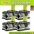 18V 8.0Ah Akku für RYOBI One Plus Lithium RB18L50 P108 P104 Batterie DHL 18 Volt
