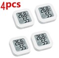 4x Digital Hygrometer Mini Thermometer Luftfeuchtigkeit Temperaturmesser Slim ~