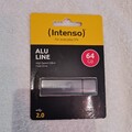 Intenso USB Stick 64GB Speicherstick Alu Line anthrazit