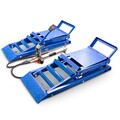 Hydraulik Hebebühnen Auffahrheber Rampen Flach Mobil für PKW KFZ Blau 2x Bituxx®