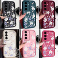 Hülle für Samsung S25 Ultra S24 S23 A56 A36 A16 A15 A55 A35 Blumen Mädchen Cover