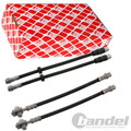 4x FEBI BREMSSCHLAUCH VORNE + HINTEN passend für AUDI A4 B6 (8E2) B7 (8EC)