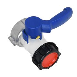 IBC Adapter Klappenhahn Tank Container Auslaufhahn S75x6 (75mm) S60x6 Wasserhahn