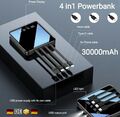 ✅Powerbank 30000mAh Externer Batterie Ladegerät Zusatz Akku USB Für Alle Handys✅