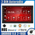 7" Doppel 2Din Android 11 Autoradio GPS Navigation Bluetooth WIFI RDS USB+Kamera