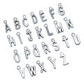 52 Pcs Silberne Buchstabenkette Charms Anhänger DIY Brief Jahrgang Halskette