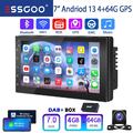 Doppel 2 DIN DAB+ Android 14 4+64G Carplay Autoradio Bluetooth GPS NAVI WiFi RDS