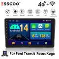 9" 6+128G Android 14 Autoradio Für Ford Transit Bus S-Max Focus Kuga GPS Navi 4G