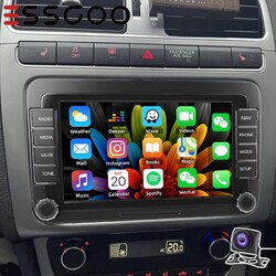 Android14 Autoradio GPS NAVI WIFI FM RDS Kam Für VW Touran 1T1 1T2 1T3 2003-2010