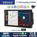 2 DIN Android 13 Carplay Autoradio 7" GPS Navigation WiFi BT DAB+ KAM FM 2+32GB