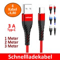 Ladekabel USB Typ C Datenkabel Schnellladekabel für Samsung Huawei Xiaomi Handy
