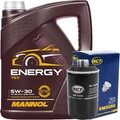 5 Liter MANNOL ENERGY 5W-30 MOTORÖL VW 502 505.00 + SCT ÖLFILTER VW AUDI 1.8 2.0