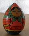 Russische Matroschka. Matrjoschka! Babuschka! Einzelne Holz-Puppe. SAMMLEROBJEKT