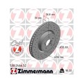 2x Bremsscheibe ZIMMERMANN 530.2464.52 passend für SUBARU
