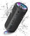 Ortizan Bluetooth Lautsprecher Licht Tragbar IPX7 Bass 30h Akku 2600mAh