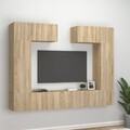 TV Schrank Set 6-tlg. Wohnwand Hängeschrank Schrankwand mehrere Auswahl vidaXL