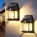 Solarleuchte mit Bewegungsmelder Garten LED Wolfram 3Modi Solarlampe Laterne DHL