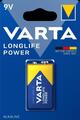 10 x 9V E-Block Batterie Varta 4922 Longlife Power 6LR61 Batterie 1er Blister