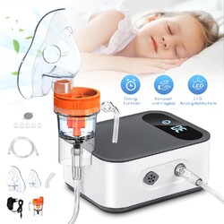 Inhaliergerät LED Digitalanzeige Inhalationsgerät Kompressor Vernebler Kinder DE