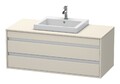 Duravit Ketho Waschtischunterbau wandhängend für Einbauwaschtisch 2...