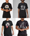 Nike Herren Jordan T-Shirt Baumwolle Jersey Fitnessstudio Freizeit schwarz Druck T-Shirt Top S M L XL