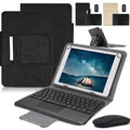 Touchpad Bluetooth QWERTZ Tastatur Hülle Maus für 9.7-11 Zoll Tablet Universal
