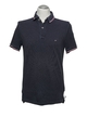 Tommy Hilfiger Herren Poloshirt Polohemd M blau dunkelblau Knopf Piqué Baumwolle