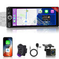 Android Auto Apple Carplay 6.86" Autoradio 1 Din BT FM Type-C AUX-IN USB Kamera+