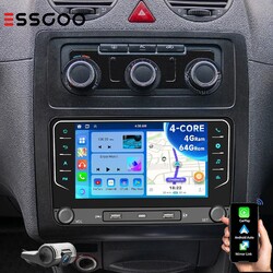 Carplay Android 14 Autoradio GPS NAVI DVR+ 64G Für VW GOLF 6 5 Touran Polo Caddy