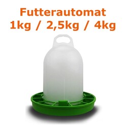 Geflügel Futterautomat Hühner Gänse Ente Futterspender Futtertrog 1kg 2,5kg 4kg