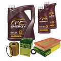 MANN Inspektionspaket 7 L MANNOL Energy 5W-30 für Jaguar XJ 3.0 D XF Sportbrake