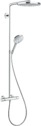 hansgrohe Raindance Select S 240 2jet Showerpipe, 27129400, Farbe: Weiß Chrom