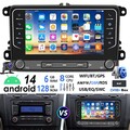 DAB+ Autoradio 6+128G Android 14 Carplay Navi Für VW GOLF EOS Passat Caddy Jetta