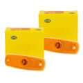 2x HELLA 2PS962964031 Seitenmarkierungsleuchte Einbau waagerecht / senkrecht