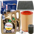 BOSCH FILTERSET+TOTAL 5W30 ÖL passend für CITROËN JUMPER 2 PEUGEOT BOXER 3.0HDI