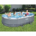  Power Steel Swimming Pool Set 488x305x107cm Schwimmbecken Schwimmbad Bestway