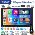 CarPlay Android 15 Autoradio GPS Navi RDS WIFI MIC SWC BT FM 7" DAB+ 2 DIN 4+64G