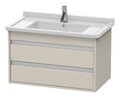 Duravit Ketho Waschtischunterbau wandhängend für 030480 2 Schubkästen 800 x...